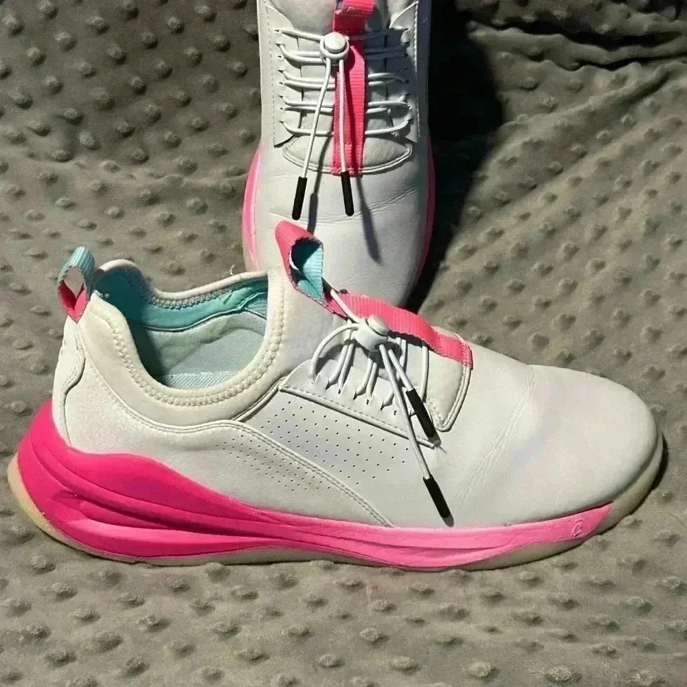 Clove Electron Rose Womenโs Pinkโ Blue Nursing Sneakers, Sz 12 - Picture 3 of 7
